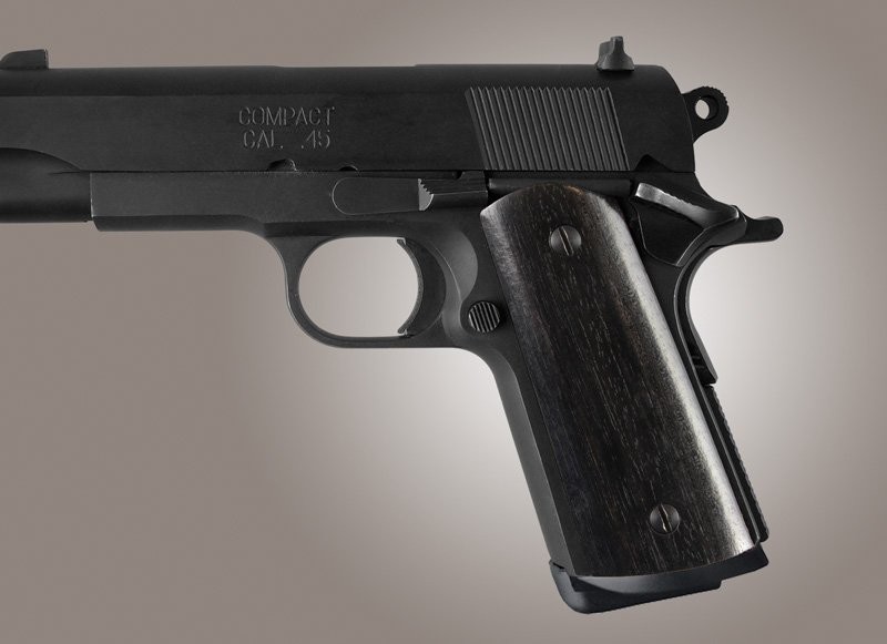 1911 Officers Model Ebony S&A Mag.-well