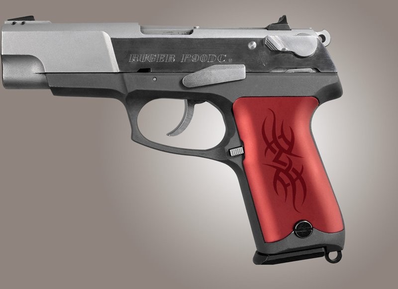 Ruger P85 - P91 Tribal Aluminum - Red Anodize