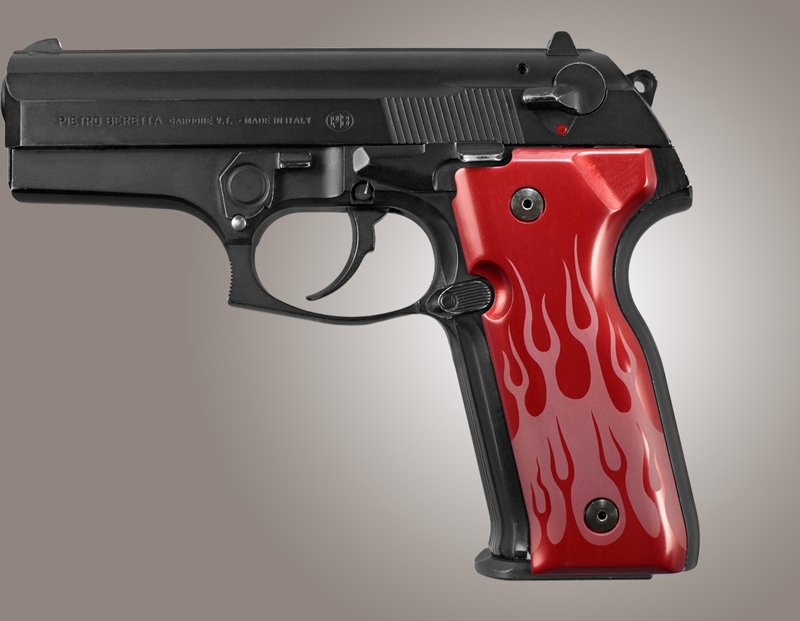Beretta Cougar 8000 - 8040 - 8357 Flames Aluminum - Red Anodize