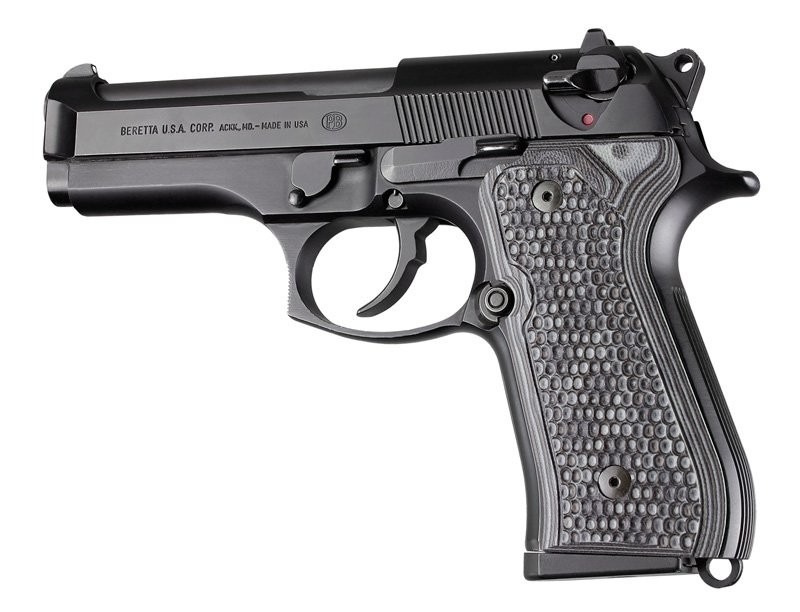Beretta 92FS Piranha Grip G10 - G-Mascus Black/Gray