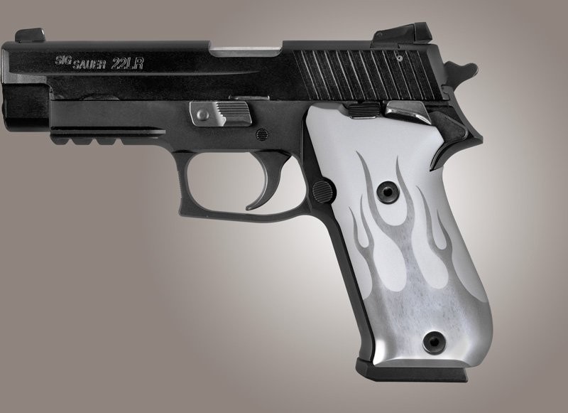 SIG Sauer P220 SAO American Flames Aluminum - Clear Anodized