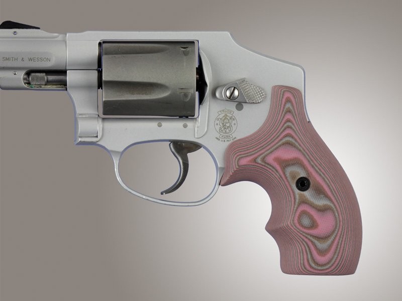 S&W J Frame Round Butt Bantam G10 - G-Mascus Pink Lava
