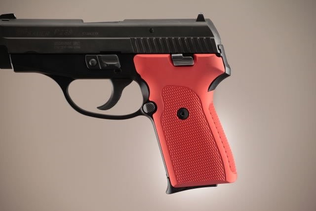 SIG Sauer P239 DAK Checkered Aluminum - Matte Red Anodize