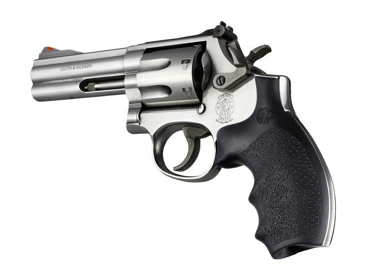 S&W K or L Frame Round Butt Rubber Bantam Style Grip Black