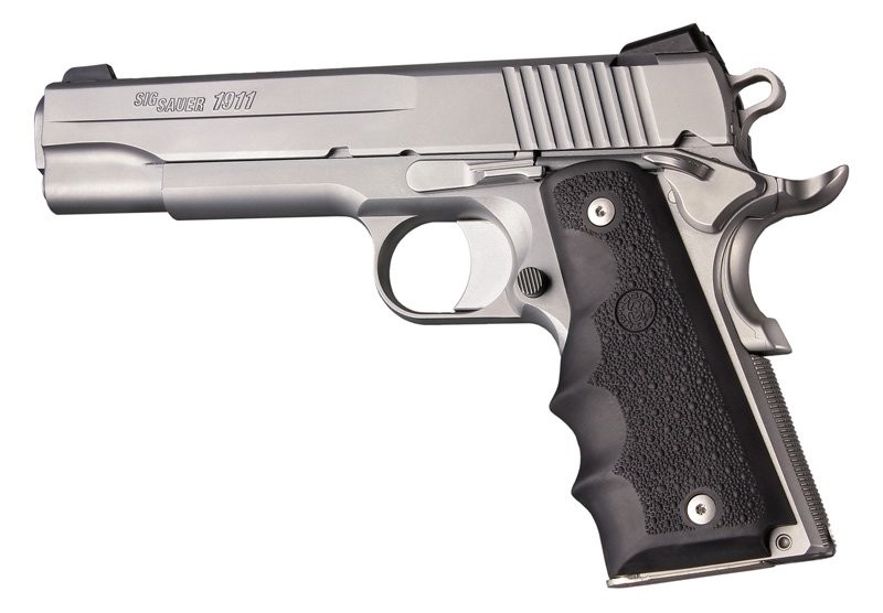 1911 Govt. Model Black Rubber Grip with Finger Grooves