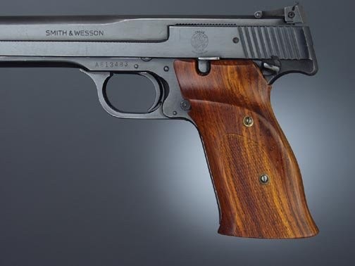 S&W 41 Cocobolo R. hand thumb rest checkered