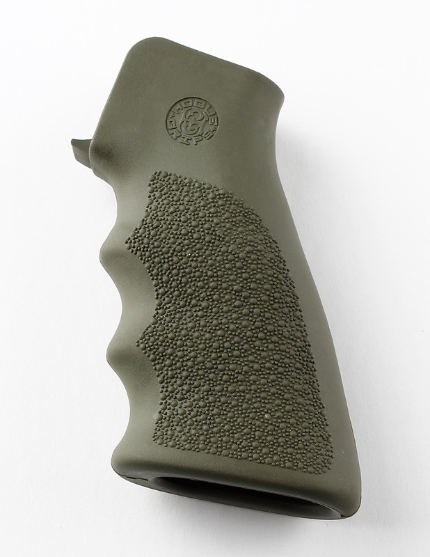 AR-15/M-16 Rubber Grip with Finger Grooves OD Green