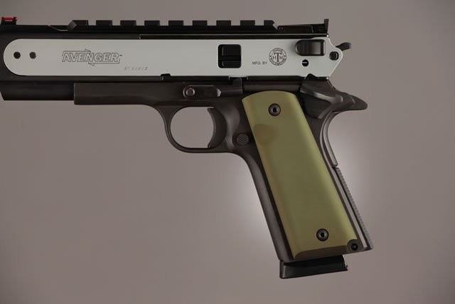 1911 Govt. Model 9/32 Thick Aluminum - Matte Green Anodized