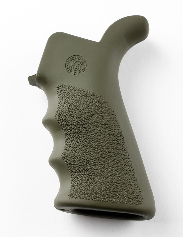 AR-15/M-16 Rubber Grip Beavertail with Finger Grooves OD Green