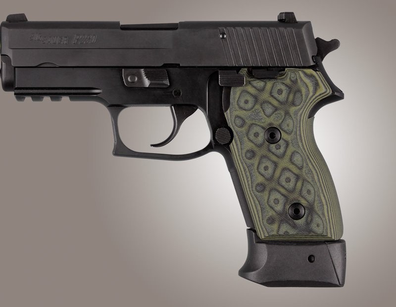 SIG Sauer P245 P220 Compact G10 - G-Mascus Green