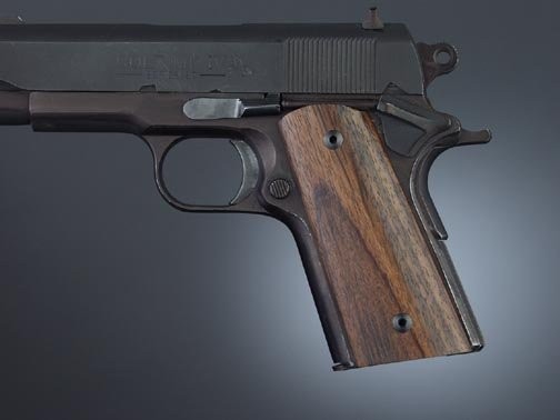 1911 Officers Model Rosewood S&A Mag.-well