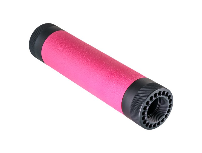 AR-15/M-16 (Mid Length) Free Float Forend with OverMolded Gripping area Pink