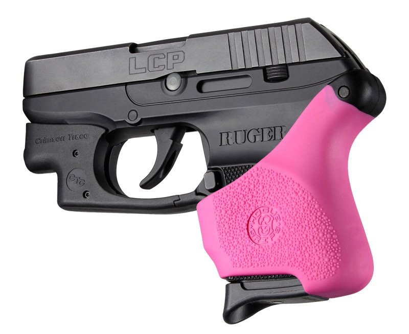 Handall Hybrid Ruger LCP Crimson Trace Button Grip Sleeve Pink