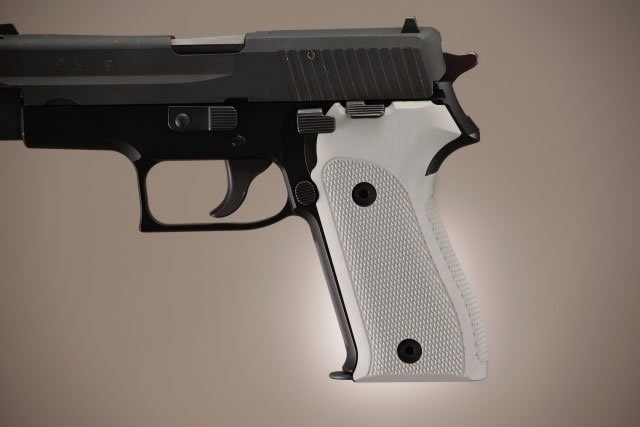 SIG Sauer P225 Checkered Aluminum - Matte Clear Anodize