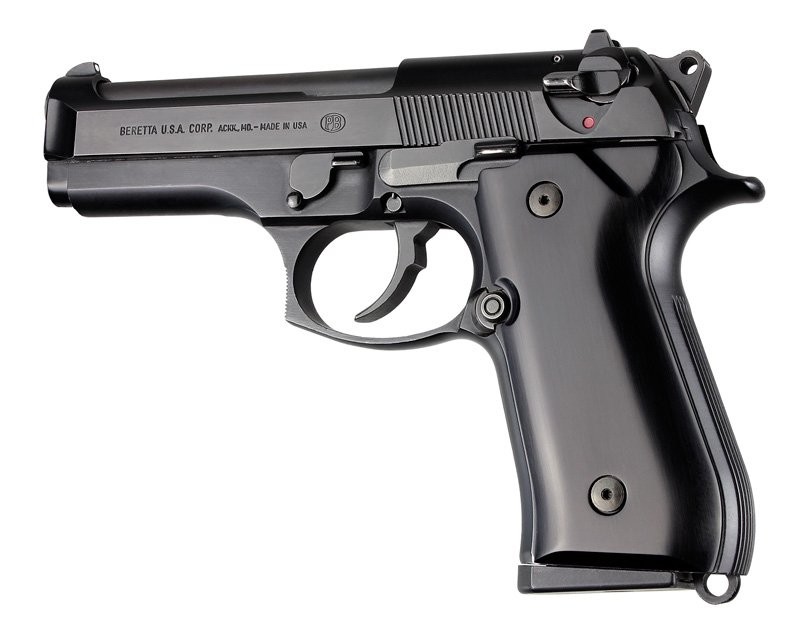 Beretta 92FS Aluminum - Brushed Gloss Black Anodize 
