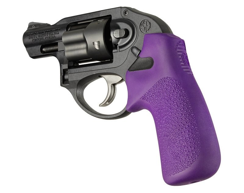 Ruger LCR/LCRx No Finger Groove Rubber Tamer Cushion Grip Purple