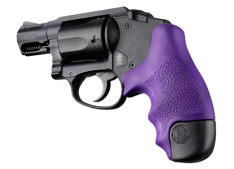 S&W J Frame Round Butt Centennial/Polymer Bodyguard Rubber Tamer Grip Purple