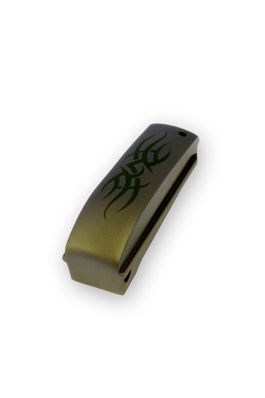 1911 Govt. Aluminum Mainspring Housing Tribal Arched Green Anodize
