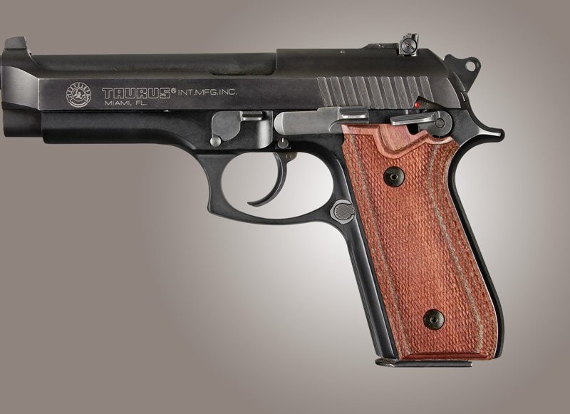 Taurus PT-99 PT-92 PT-100 PT-101 Rose Laminate With Decocker Checkered