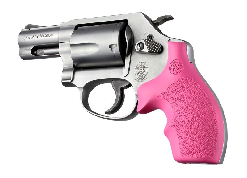 S&W J Frame Round Butt Rubber Bantam Style grip Pink