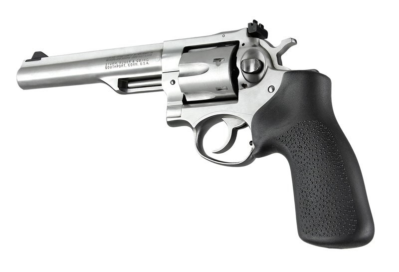 Ruger GP100/Super Redhawk No Finger Groove Rubber Grip