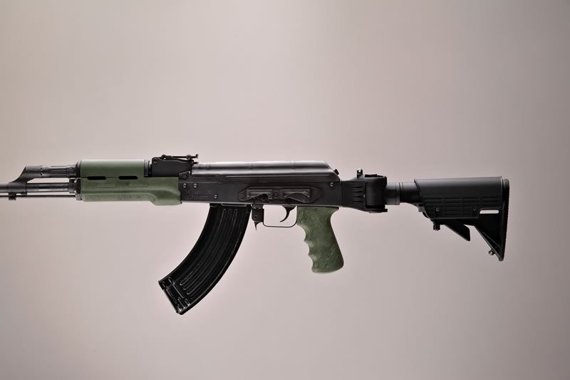 AK-47/AK-74 Standard Chinese and Russian - Kit - OverMolded Grip and Forend Ghillie Green
