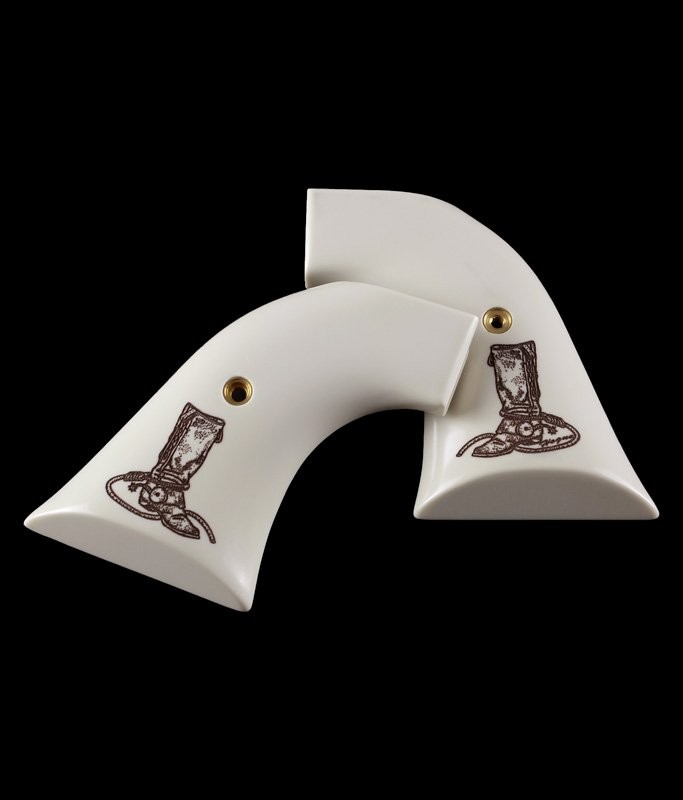 Super Blackhawk Scrimshaw Ivory Polymer - Boot & Rope