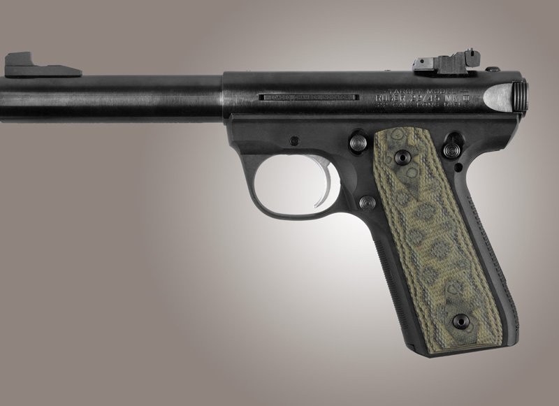 Ruger MK III 22/45 RP Checkered G10 - G-Mascus Green
