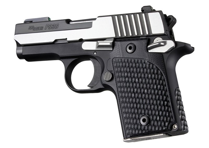 SIG Sauer P938 Ambi Piranha Grip G10 - Solid Black