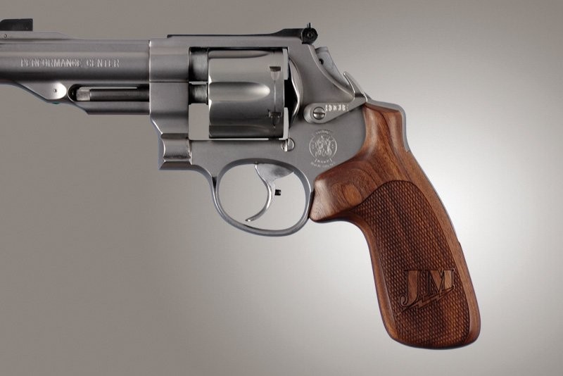 K or L Rd. Conver. Pau Ferro Miculek JM Logo Checkered