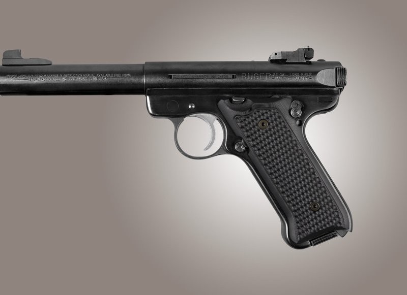 Ruger MK II / MK III Piranha Grip G10 - Solid Black