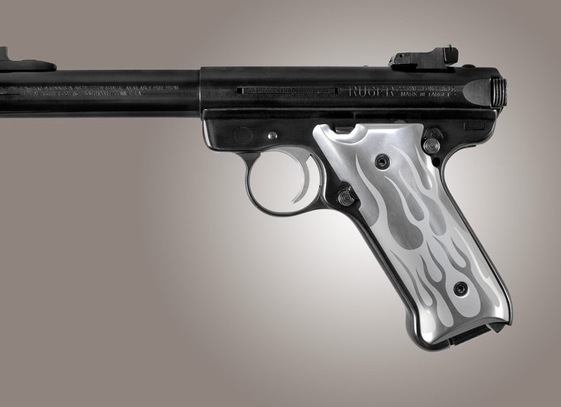 Ruger MK II / MK III Flames Aluminum - Clear Anodize