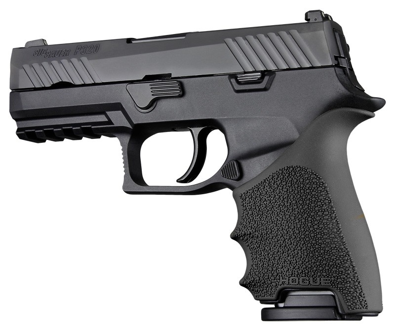 HandAll Beavertail Grip Sleeve Sig Sauer P320 Compact Black