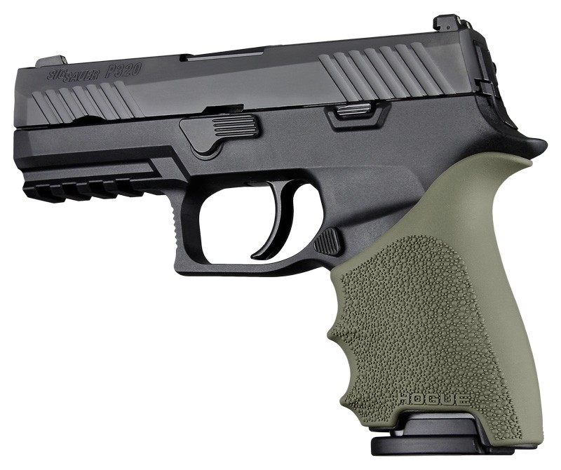 HandAll Beavertail Grip Sleeve Sig Sauer P320 Compact OD Green