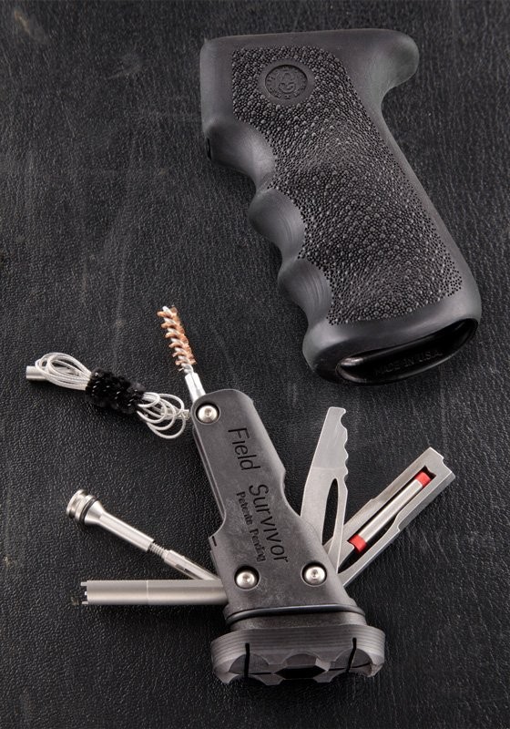 AK-47/AK-74 Rubber Grip Black with Samson Field Survival Kit