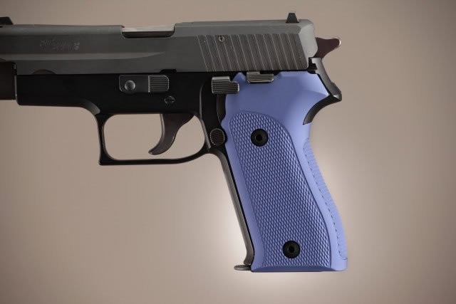 SIG Sauer P225 Checkered Aluminum - Matte Blue Anodize