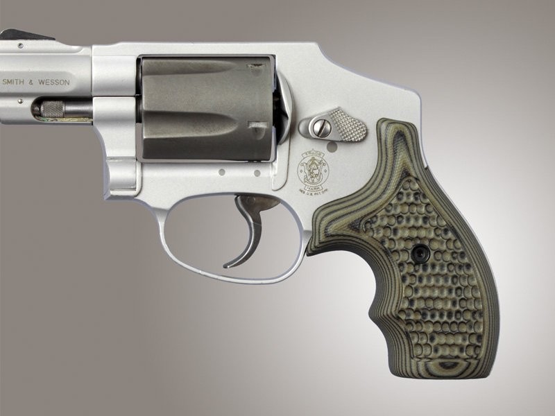 S&W J Frame Round Butt Bantam Piranha Grip G10 - G-Mascus Green