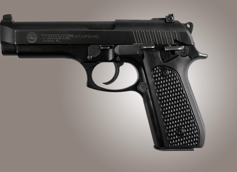 Taurus PT-99 PT-92 PT-100 PT-101 With Decocker Piranha Grip G10 - Solid Black