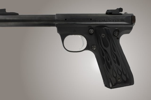 Ruger MK III 22/45 RP Flames Aluminum - Black Anodize