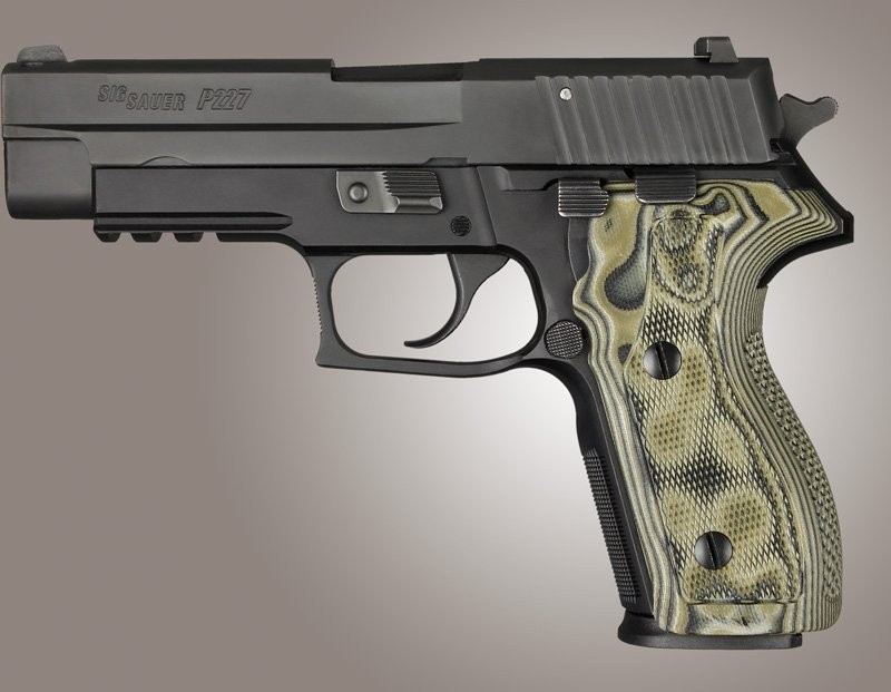 SIG Sauer P227 DA/SA Checkered G10 - G-Mascus Green