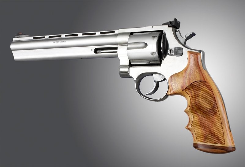 Taurus Med. & Lg. Sq. Butt Tulipwood Stripe/Cap, Checkered