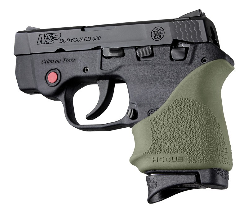 HandAll Beavertail Grip Sleeve S&W Bodyguard 380/Taurus TCP and Spectrum OD Green