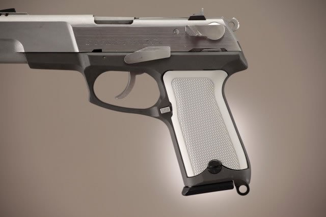 Ruger P85 - P91 Checkered Aluminum - Matte Clear Anodize