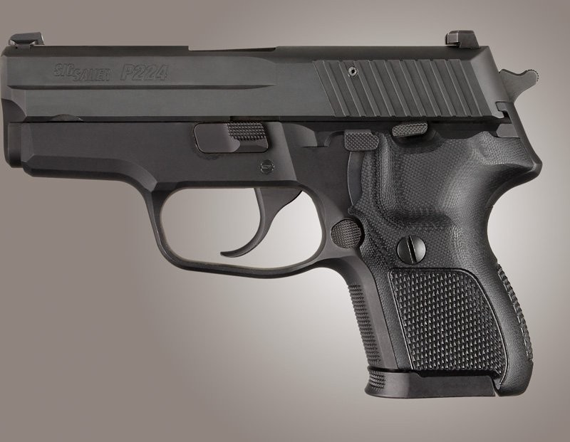 SIG Sauer P224 DA/SA Checkered G10 - Solid Black