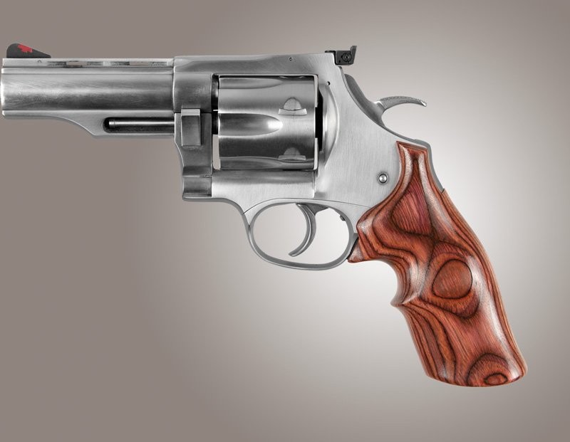 Dan Wesson Large Frame Rose Laminate Top Finger Groove