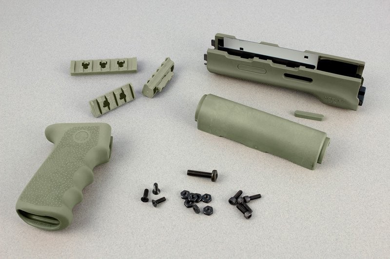 AK-47/AK-74 (Longer Yugo Version) Kit OM Grip and Forend OD Green
