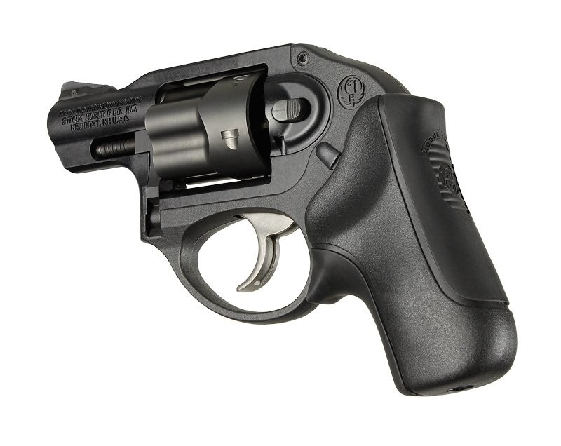 Ruger LCR No Finger Groove Rubber Bantam Boot Tamer Cushion Grip Black