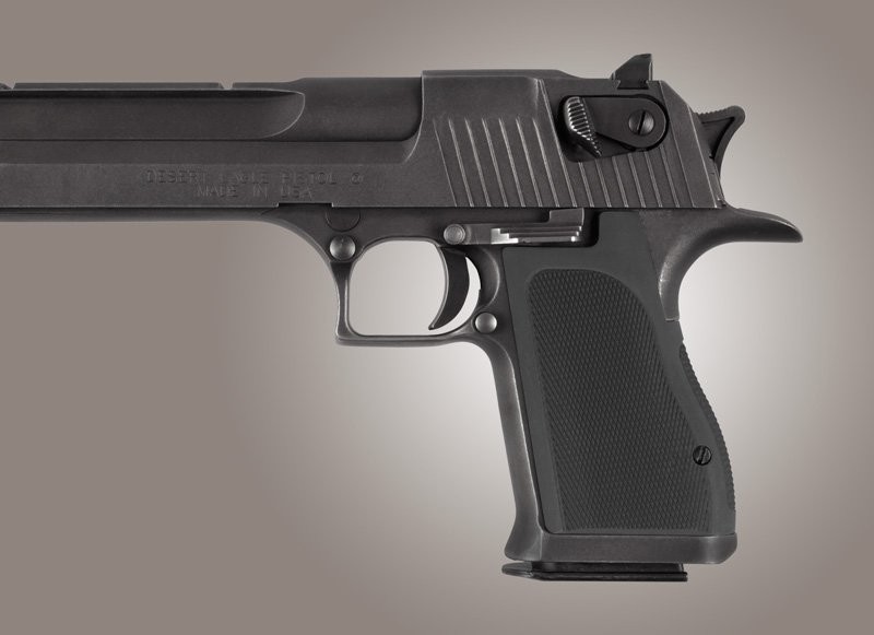 Desert Eagle Checkered Aluminum - Matte Black Anodized