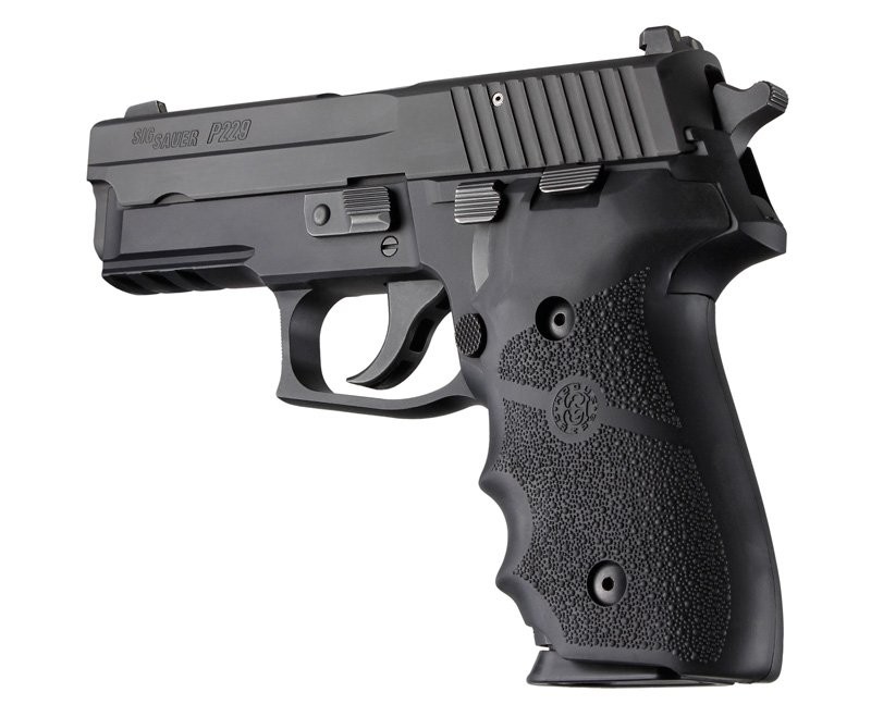 SIG Sauer P228/P229 Rubber with Finger Grooves Black