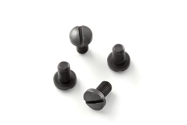 1911 Screws (4) Slotted Head Black